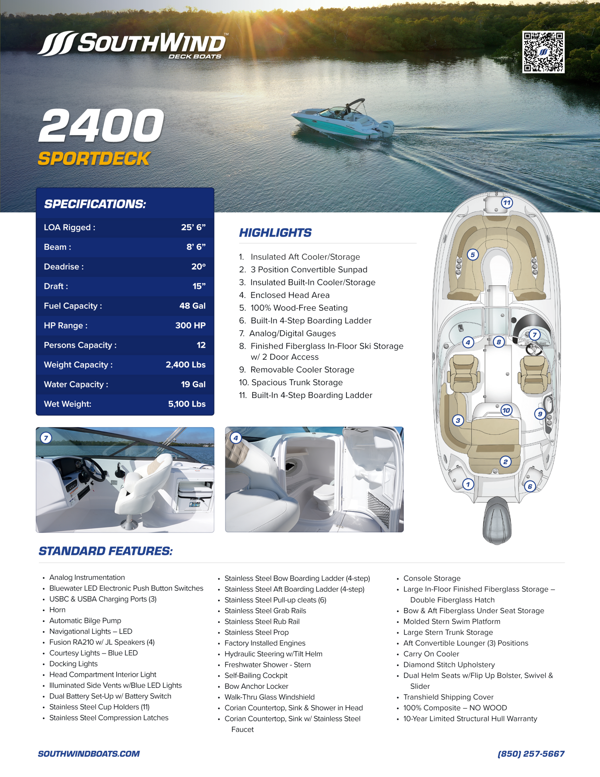 2400 Sportdeck Spec Sheet